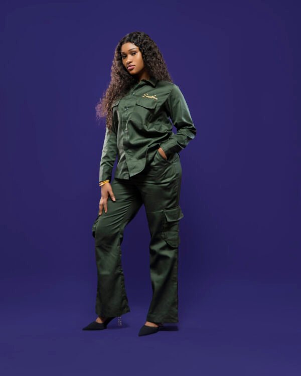 Ensemble Cargo "Leader Born Royal" – Vert Forêt